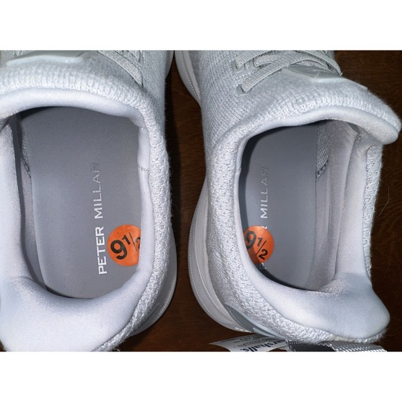 New Peter Millar Tellustride Sneaker Golf Shoe Platinum‎ Gray Size 9.5 - Picture 5 of 7